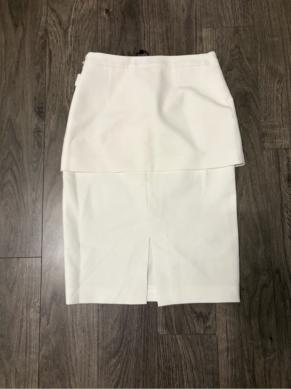 Dayna White Asymmetrical Wrap Pencil Skirt - Women's image 4